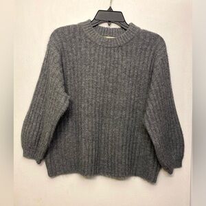 Grade & Gather Dark Gray‎ Oversized Knit Chunky Women's Sweater Small